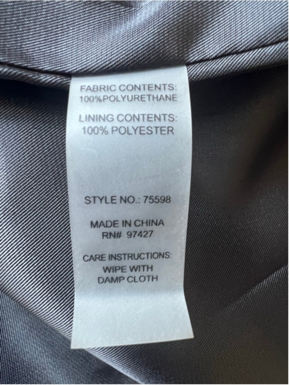 New Women's DOLCE CABO Black Faux Leather Puffed Sleeve Blazer M - Picture 9 of 9